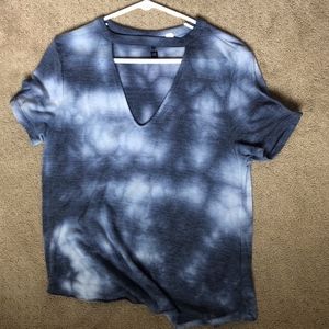 Blue tie dye t-shirt